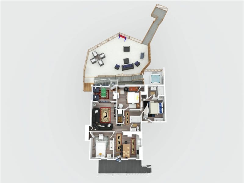 02 1st floor 407 indian knob circle pigeon forge